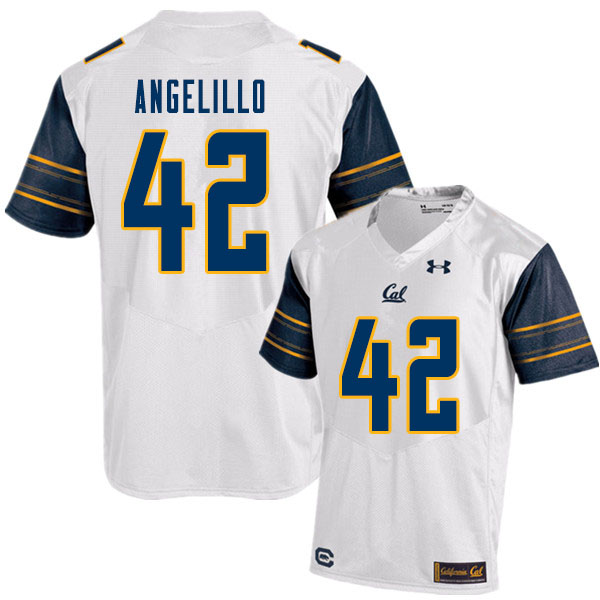 Men #42 Zach Angelillo Cal Bears College Football Jerseys Sale-White - Click Image to Close